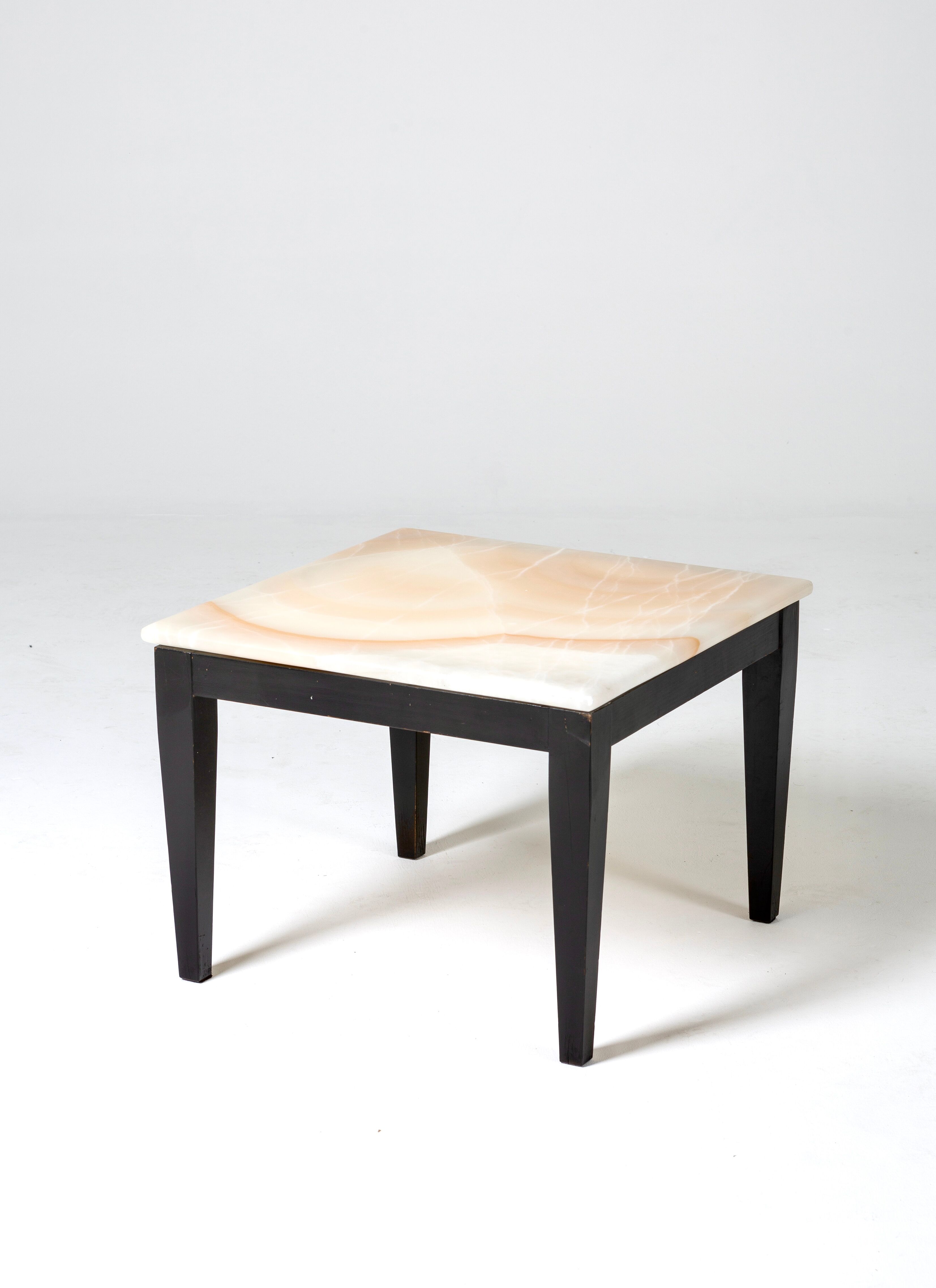 Vintage onyx side table