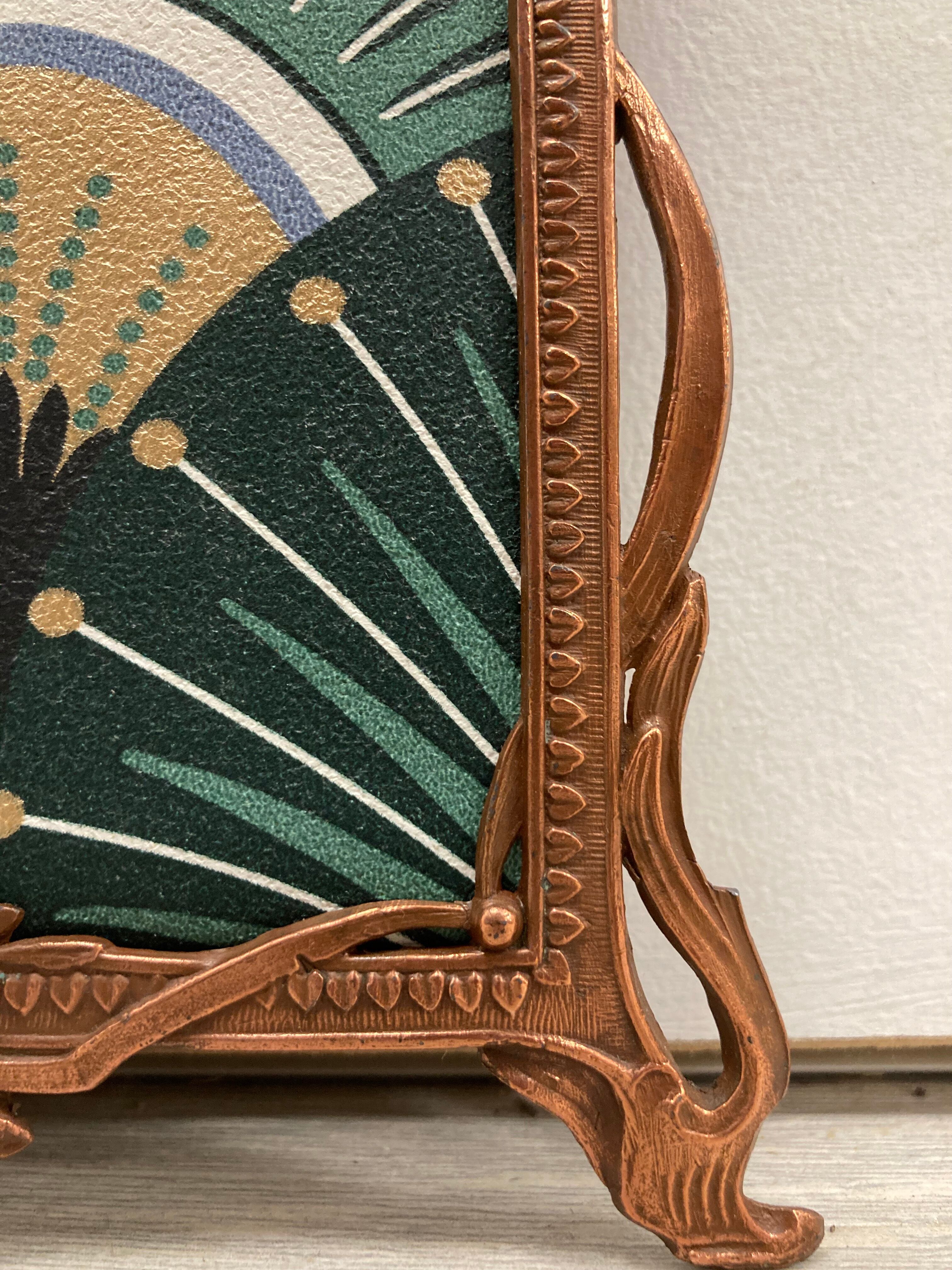 Art Nouveau copper frame