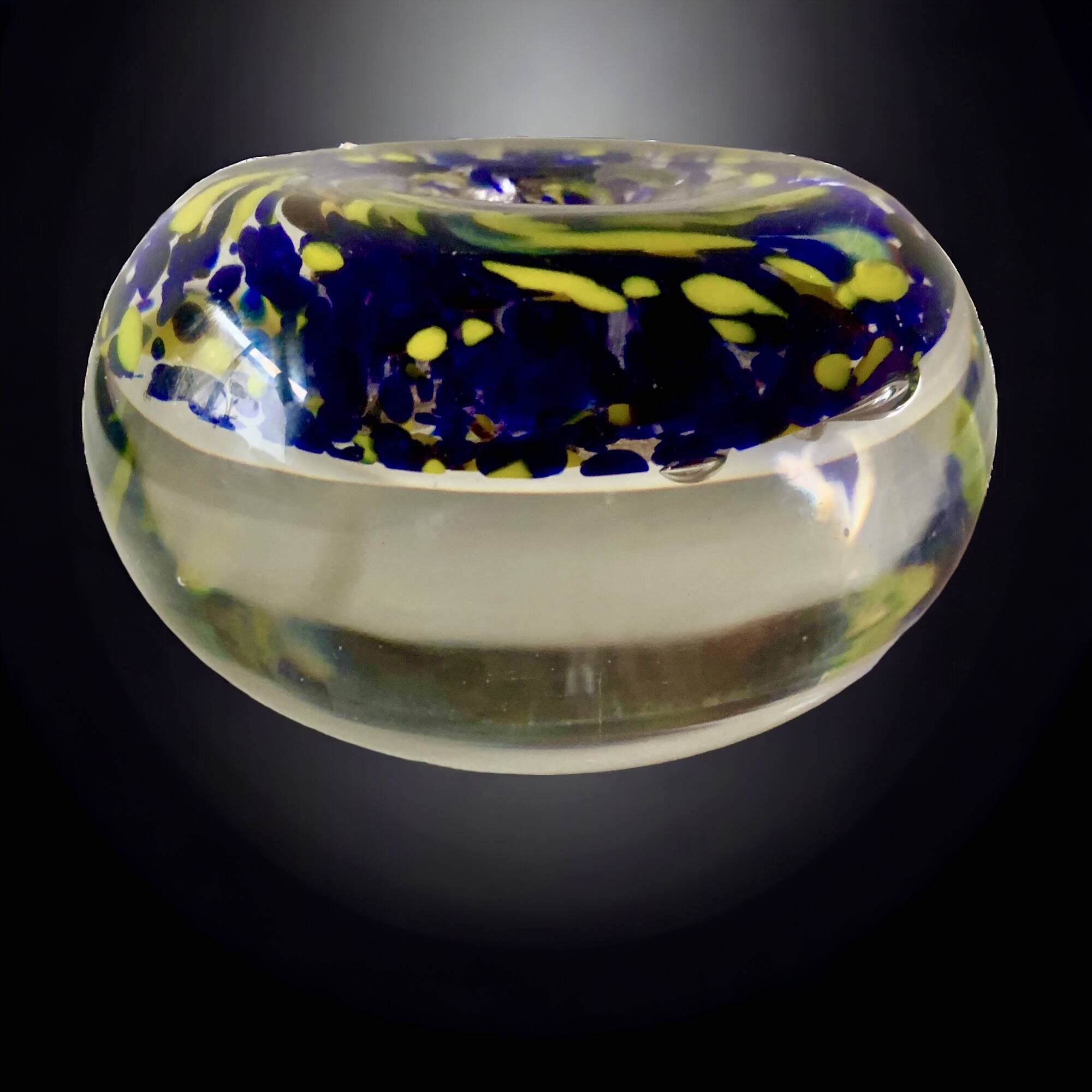 Antique sulfide paperweight - Cross of Jesus