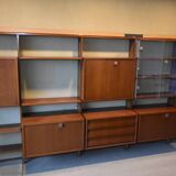 Système mural Wall-Unit Alfred Hendrickx pour Belform en Teck 1960's