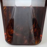 Vintage plexiglass magazine rack 1970