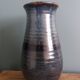 Handcrafted stoneware vase signed Parabis Béarn