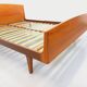 Carlström & Co vintage Scandinavian teak double bed from the 1960s