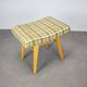 Mid-Century Upholstered Stool or Footstool, Czechoslovakia, 1970