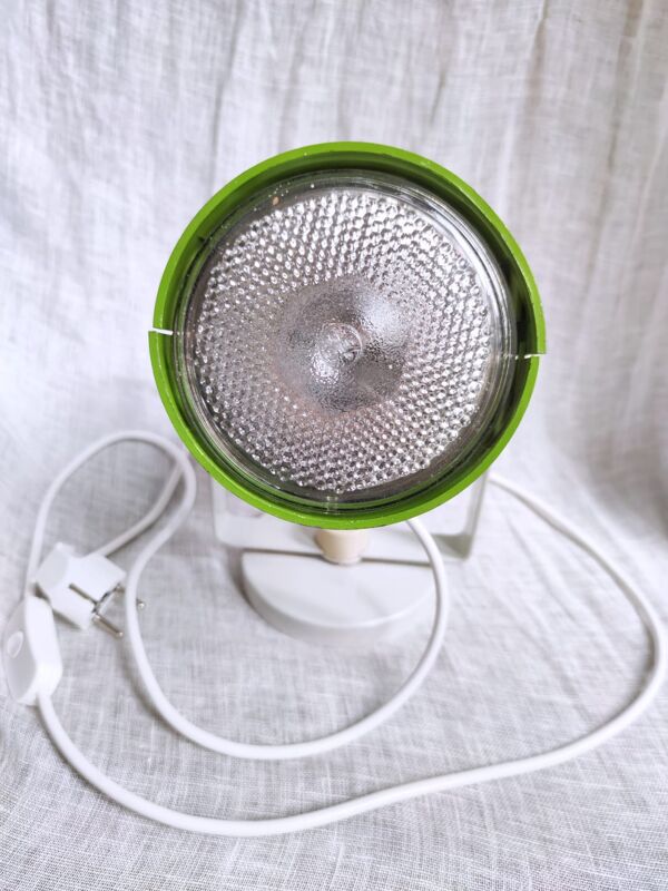 Lampe à poser en métal vintage vert pomme