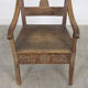 Antique oak armchair