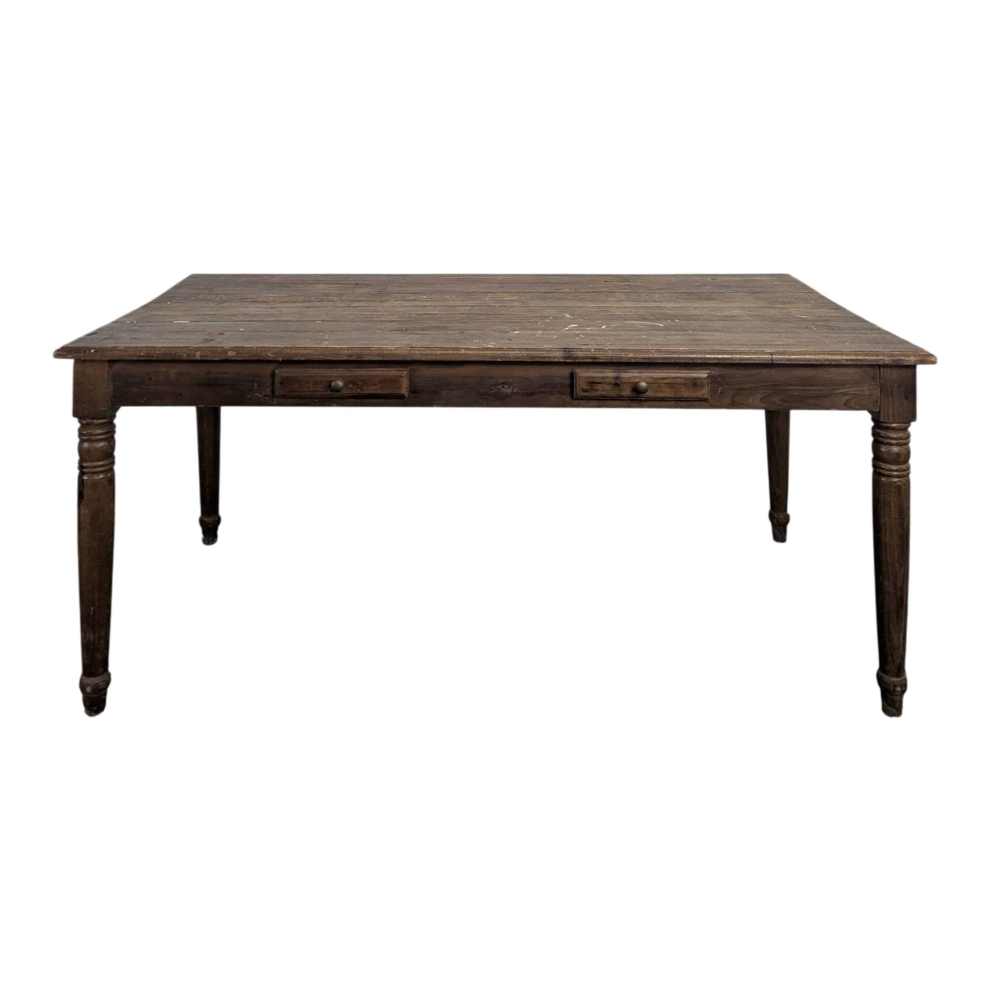 Rustic farmhouse table