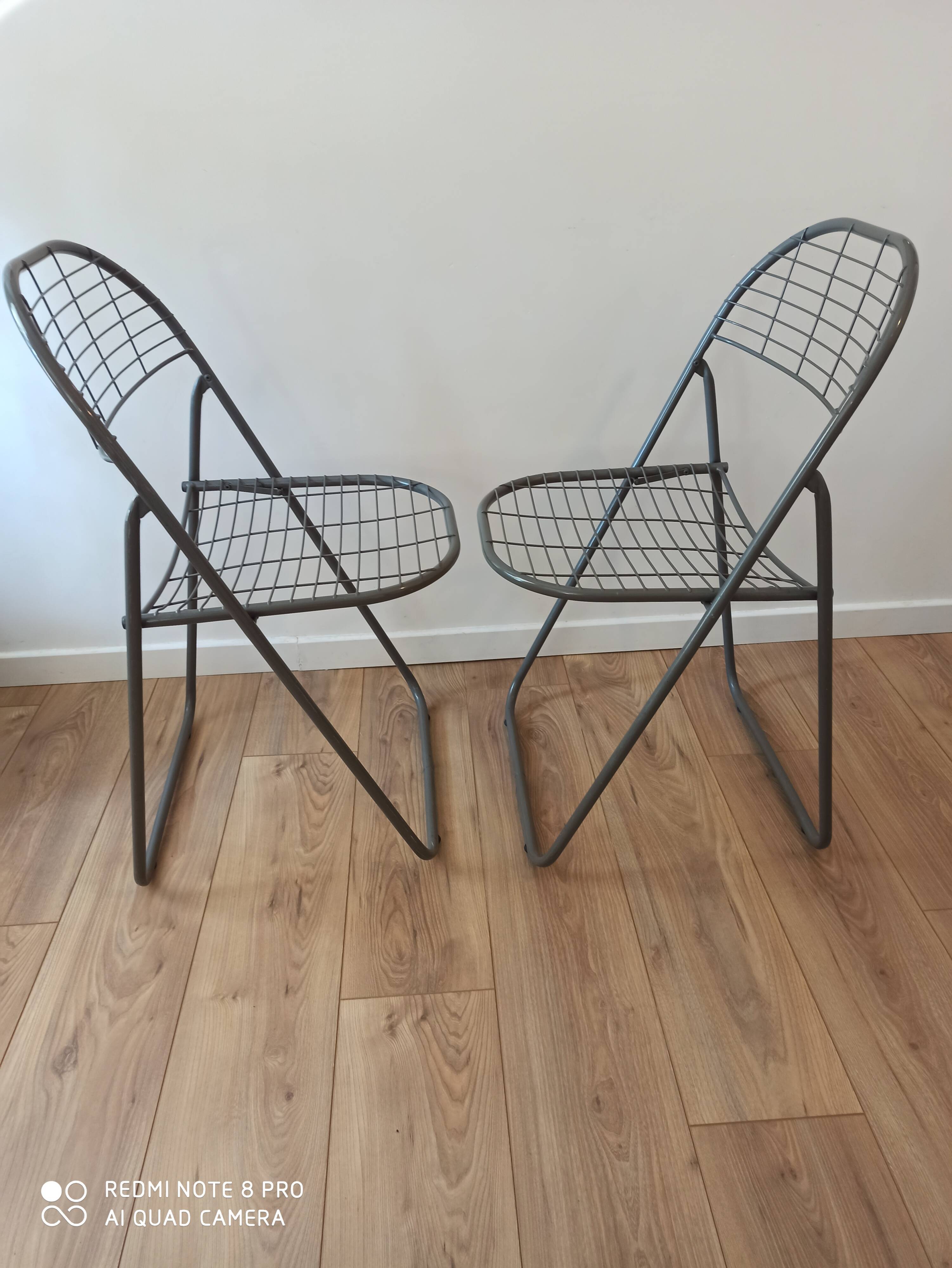 Vintage folding chairs by Niels Gammelgaard