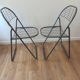 Vintage folding chairs by Niels Gammelgaard