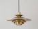 Danish vintage Verona pendant lamp by Kurt Wiborg, Jeka, 1980s
