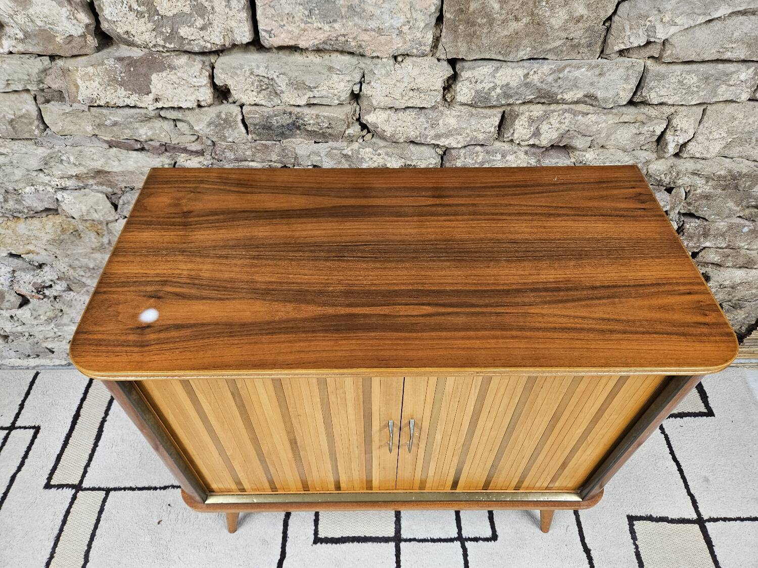 Low sideboard in teak veneer 1960"