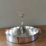art deco servant in silver metal