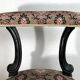 Napoleon III voyeuristic chair, blackened wood