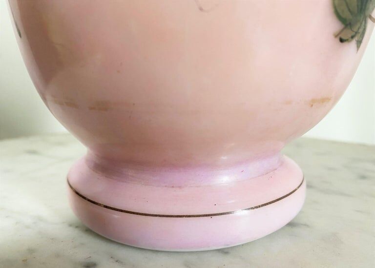 Opaline pink vase Napoleon III period