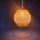 Vintage 50s French portable pendant lamps - newly electrified