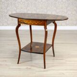 Antique Inlaid Rosewood Tea Table, 1890s