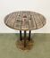 Vintage industrial circle coffee table, 1960s