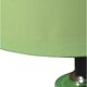 Green apple metal bedside lamp, in the style of Laurel.