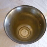 Champagne bucket in food. silver