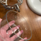 Sugar bowl, silver-plated bonbonnière, late 19th century.