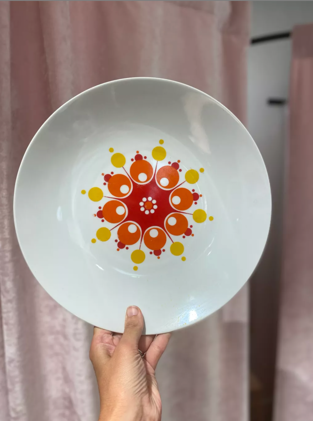 Vintage round dish 70's in Winterling porcelain