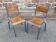 Pair of Mullca Delagrave School chairs 1960s