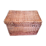 Old wicker trunk