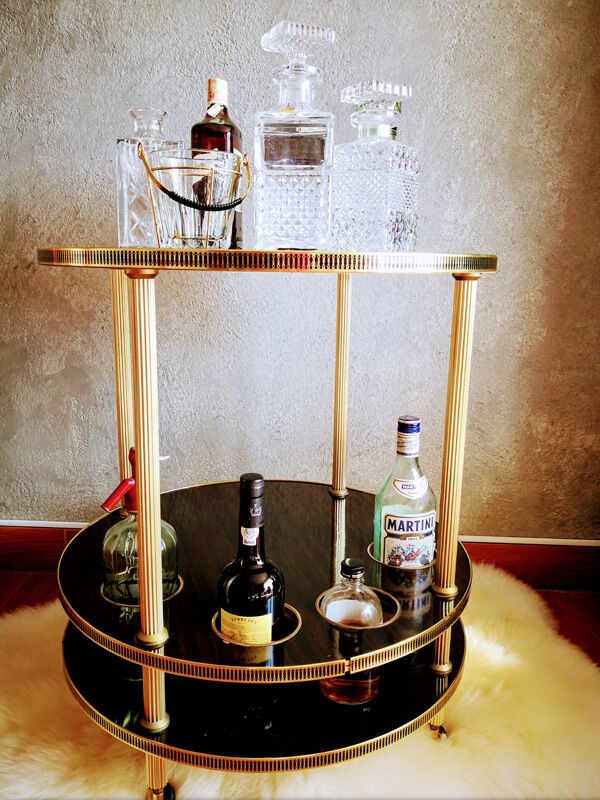 Vintage bar cart