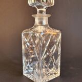 Carafe en cristal taillé main étiqueté S.L (St Louis ?)