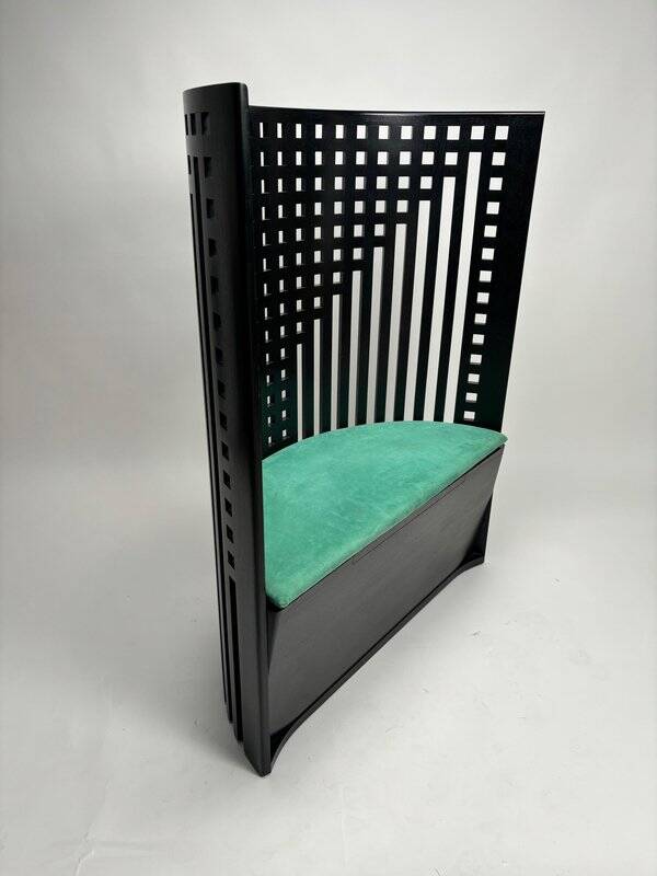 312 Willow Throne Original Armchair attributed to Charles Rennie Mackintosh for Cassina, 1980s