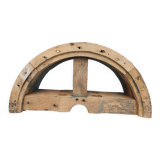 Half-moon arch transom in solid wood