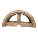 Half-moon arch transom in solid wood