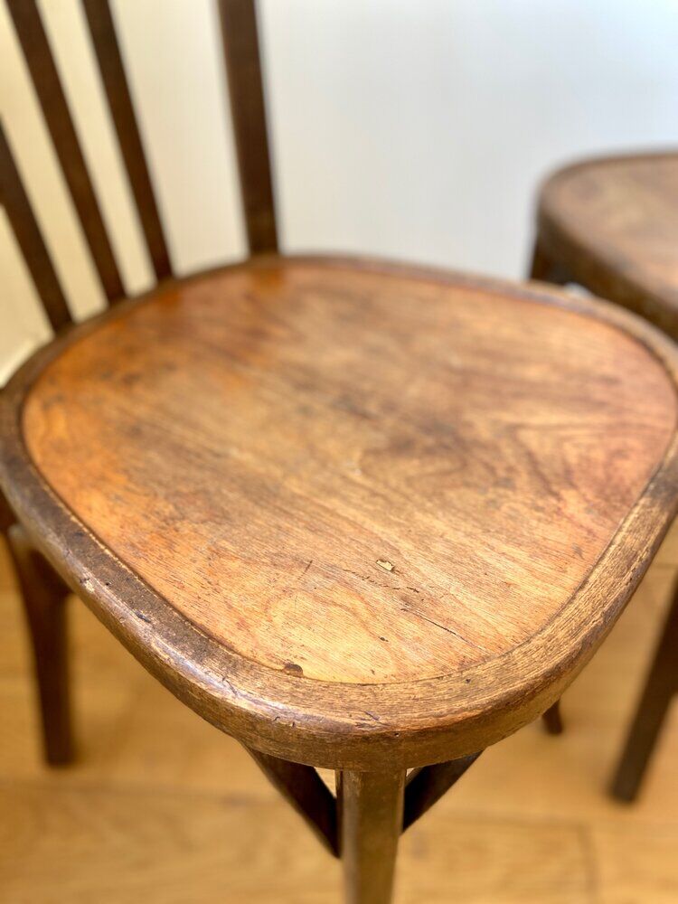 2 Baumann bistro chairs in dark wood