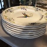 7 plates 25,5cm Clery Longchamp
