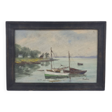 Marine - Oil on panel - Farlès