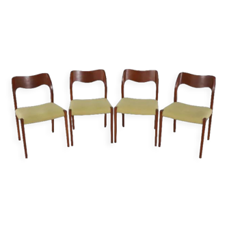 Set of 4 dining chairs Niels O Möller model 71