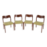 Set of 4 dining chairs Niels O Möller model 71