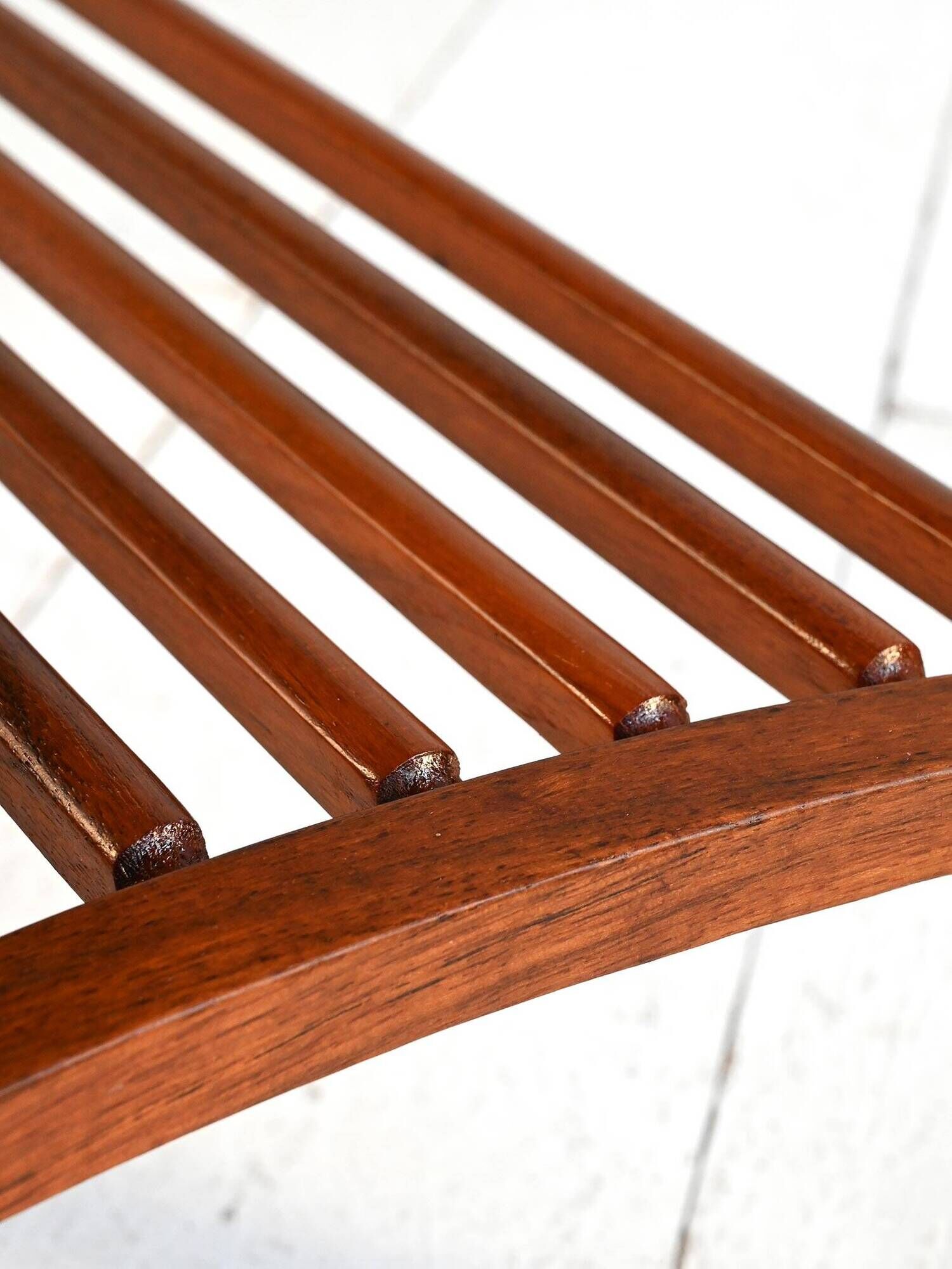 Mid-century Northern European serving trolley in teak and birch, 1950s–1960