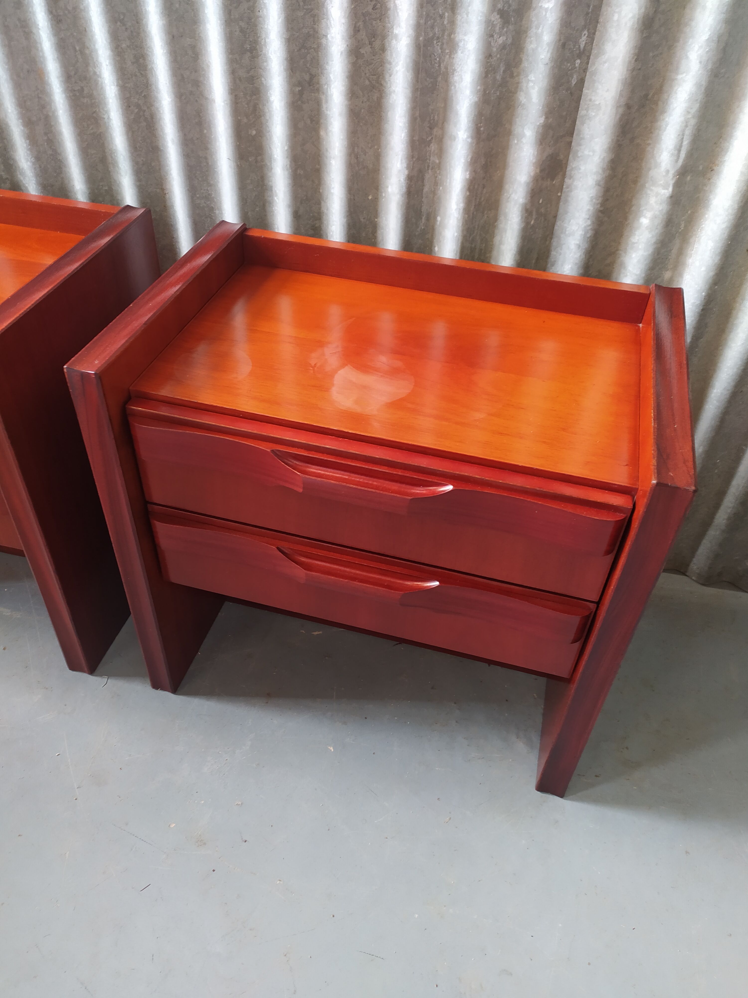 Pair of vintage bedside table