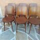 Suite de 6 chaises de bistrot Baumann modèle Mondor années 1960