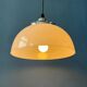 Vintage Guzzini Faro white acrylic glass pendant light