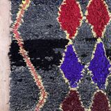 Moroccan carpet boucherouite colored - 116 x 213 cm