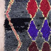 Tapis Marocain boucherouite coloré - 116 x 213 cm