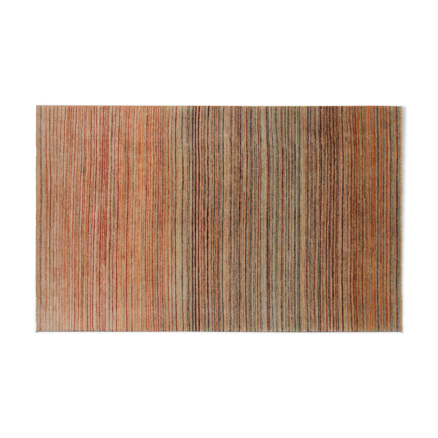 Multicoloured carpet in wool 175x107cm