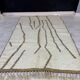 Natural handmade pure wool rug size 100 x 200 cm