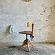 Vintage workshop office chair wood - Albert Stoll Federdreh – 1950s