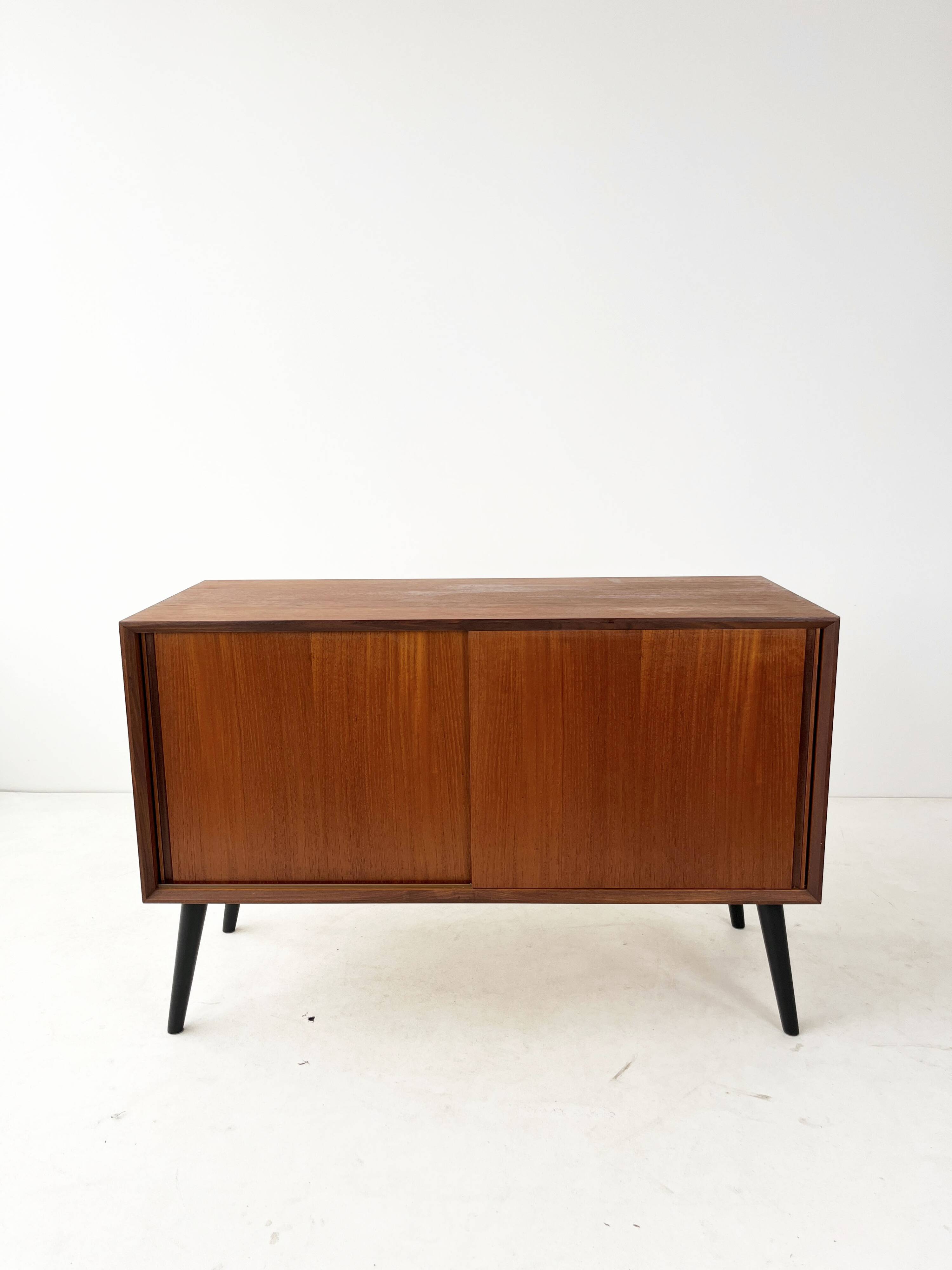 Vintage Sliding Door Cabinet