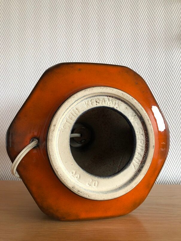 Lampe space age Devil céramique Stein - vintage Germany 70s
