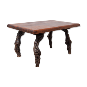 Table basse ceps de vigne et bois