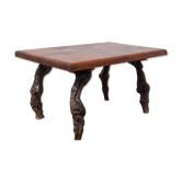 Coffee table vines and vintage wood